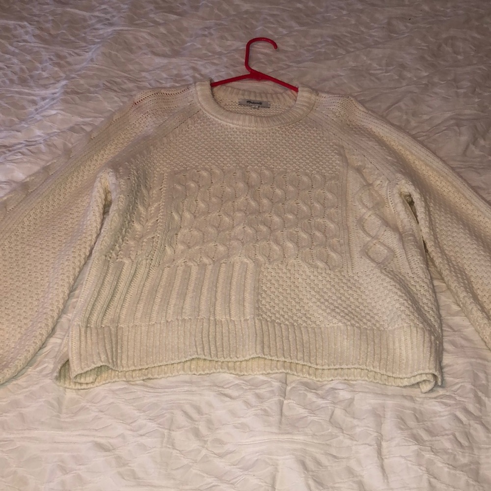 Madewell white sweater!